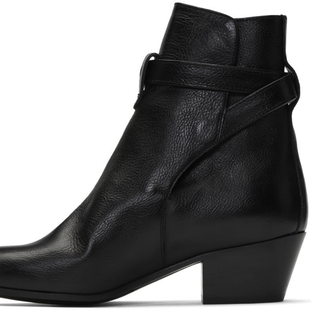 AUTHENTIC YSL Black Wyatt Jodhpur Boots - Picture 5 of 15